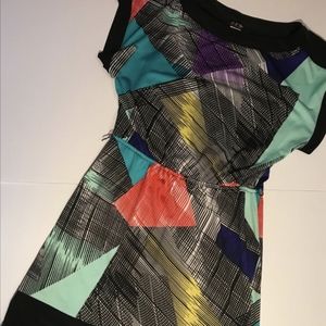 Color block mini dress